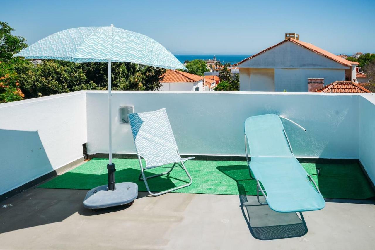 카스카이스 Amazing Seaview With Terrace - 5Min From The Beach 아파트 외부 사진